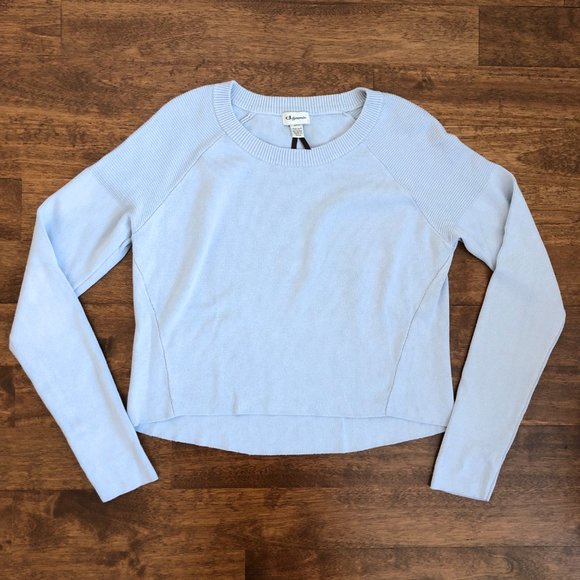 Dynamite Crewneck Knit Sweater Baby Blue - Picture 5 of 6